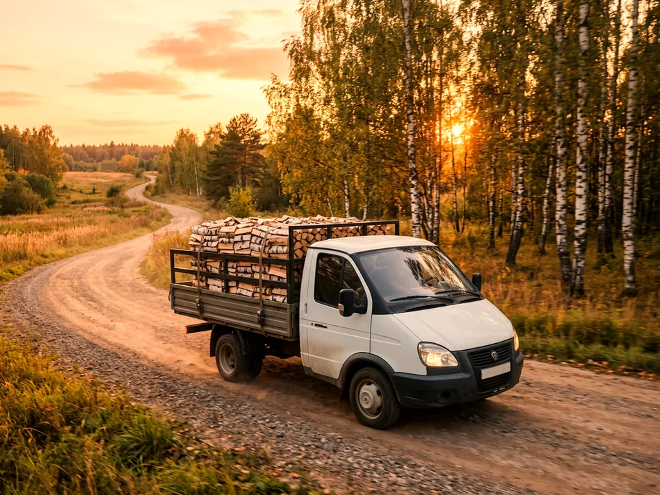 Доставка дров в Авсюнино — газель представительства Авсюнино